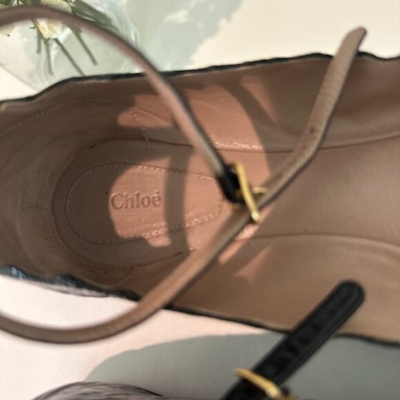 'Laurent' Ankle Strap Flat By Chloé - Picture 4 of 6
